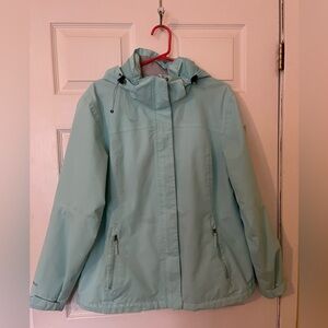 Ladies McKinley water resistant spring/fall jacket- size large.
